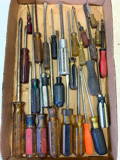 Misc Lot of Flathead Screwdrivers - As Pictured