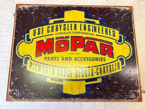 Contemporary Mopar Metal Sign. This is 12.5" x 16" - As Pictured