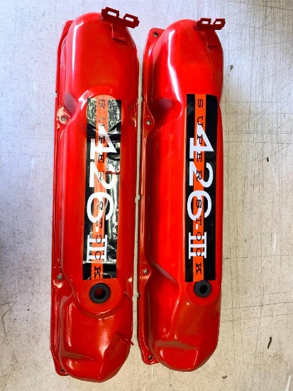 Pair of Painted Valve Covers w/426 III Super Stock Decals - As Pictured