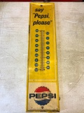 Vintage Metal Pepsi Thermometer. This is 28