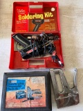 Misc Lot Includes Staple Gun, Craftsman HD Dual Compression Stapler Kit, Weller Soldering Kit