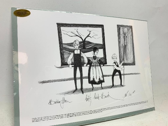 11.5" x 16.25" Offset Lithograph and Autographed by P. Buckley Moss 2004 - As Pictured