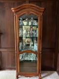 Solid Wood Curio Cabinet. This is 80.5
