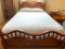 Queen Size Bedframe, Restopic Mattress/Boxsprings & Bedding. The Headboard is 45