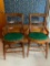 Pair of Antique Wood Chairs. They are 42