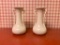 Pair of Interesting Pottery Vases, Marked USA, 9