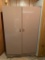 Large, 2 Door, Metal Cabinet in Basement & Contents