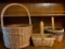 Misc Lot of 3 Baskets. The Largest is 7.5