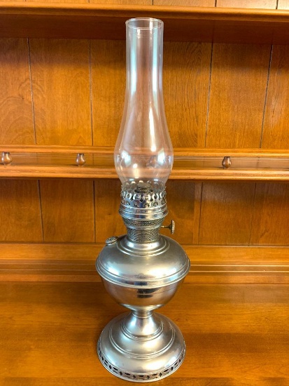 Vintage Oil Lamp. This is 21" Tall - As Pictured
