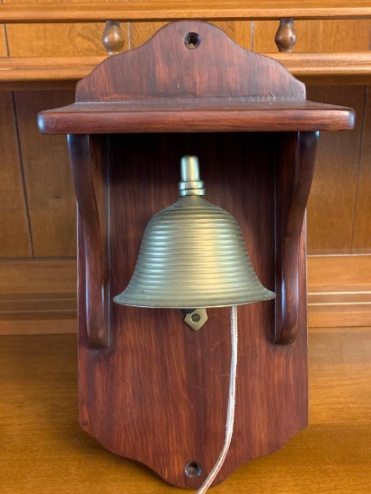 Brass Bell Hanging. This is 13" Tall - As Pictured