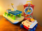 Misc Lot of Vintage Fisher Price Children's Toys.- As Pictured