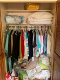 Misc Closet Lot. Includes Clothing, Bedding, Diapers & More. - As Pictured