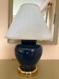 Colbalt Blue Lamp w/Shade. This is 25