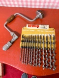 Irwin Augger Bits on Metal Display and Brace and Bit