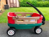 Little Tikes Wagon Red and Green, with Window Scraper and Cords