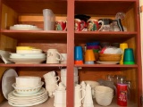 Contents of Cabinet on The upper Right Side of the Sink