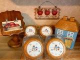 Group with Glass Canisters, Cookie Jar and Recipe Stand