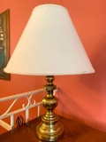 Single Brass Lamp w/Shade. This is 27