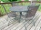 Wrought Iron Patio Set w/Table and 4 Chairs. This is 28