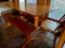 Solid Wood Table w/Chair and Bench. This is Wobbly and Seen Some Use. - As Pictured