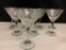Set of 8 Martini Glasses. They are 6.5
