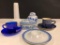 Misc Lot of Porcelain Dishes, Jewelry Box, Milk Glass Vase & More - As Pictured