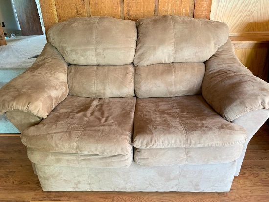 Micro Fiber Love Seat. This is 40" Tall x 67" Wide x 39" Deep - As Pictured