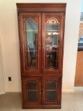 Fiber Board China Cabinet w/Glass Doors. This is 73