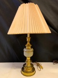 Metal & Brass Lamp w/Shade. This is 28