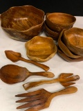 Wood Monkey Pods w/Spoons - As Pictured