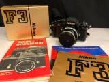 Nikon F3w/Box & Manual. Unsure of Working Condition - As Pictured