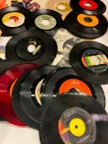 Misc Lot of 45 RPM Records of Various Artists - As Pictured