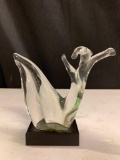 Blown Glass Snail on Stand w/Signature. This is 5