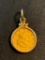 1853 One Dollar Liberty Head Gold Coin In Necklace Bracket