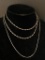 Two 925 Silver Necklaces, Longest is 30 inches, Total Combined Weight 10.8 grams