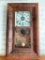 Brass & Wood Mantle Clock by Chauncey Jerome. This is 26