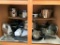 Cabinet Lot Incl Hand Mixer, Pots, Pans & More - As Pictured