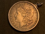 1889 Morgan Dollar In Necklace Bracket