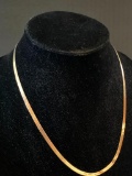 20 Inch Herringbone, 14K Gold Necklace, Total 8.5 Grams