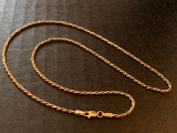 18 Inch Necklace, 10K Gold, 4.6 Grams