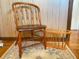 Wood Magazine Rack & Chair. The Chair is 33