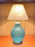Mosaic Glass Lamp w/Shade. This is 27