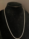 925 Silver Necklace, 24 inches long, 11.2 grams