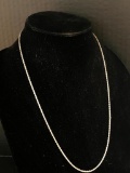 925 Silver Necklace, 23.5 inches long, 7.2 grams