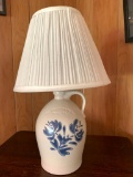 The Pfaltzgraff Co York, Pa Pottery Lamp w/Shade. This is 16