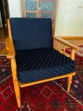 Oak Mid-Century Side Chair w/Cushion. This is 29