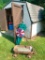 Misc Outdoor Lot-Includes Umbrella, Wagon and Pinwheel