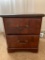 2 Drawer Wood Nightstand w/Faux Marble Top. This is 22