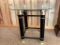 Metal w/Glass Top Side Table. This is 19