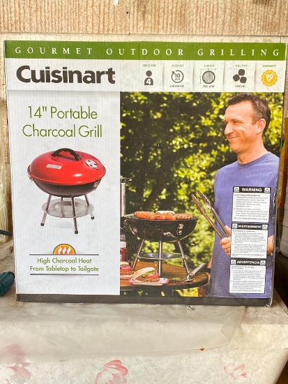 Cuisinart 14" Portable Grill New in Box - As Pictured